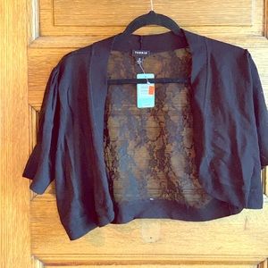 Torrid Shrug Black Lace Size 2